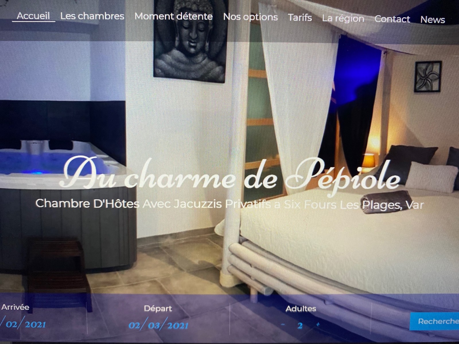  Chambre d’hôtes pour un séjour en couple à six fours les plages 