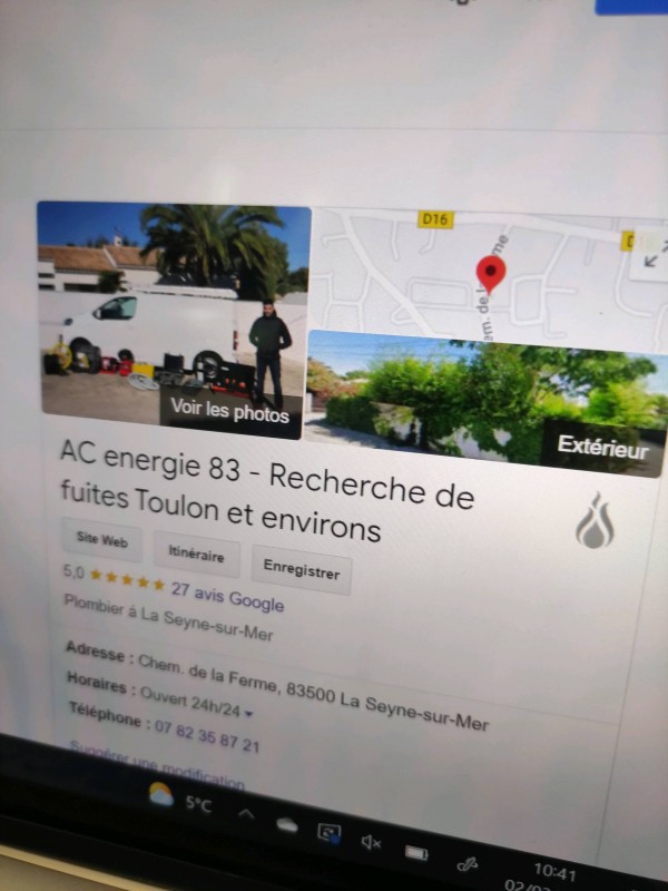 Recherche de fuite trouver dans les combles d'une maison à la Seyne-sur-Mer