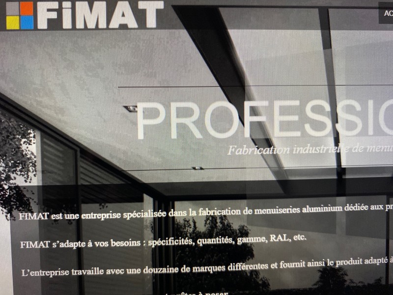 Menuiserie aluminium pour la conception des fenêtres destiné à mes clients à la seyne