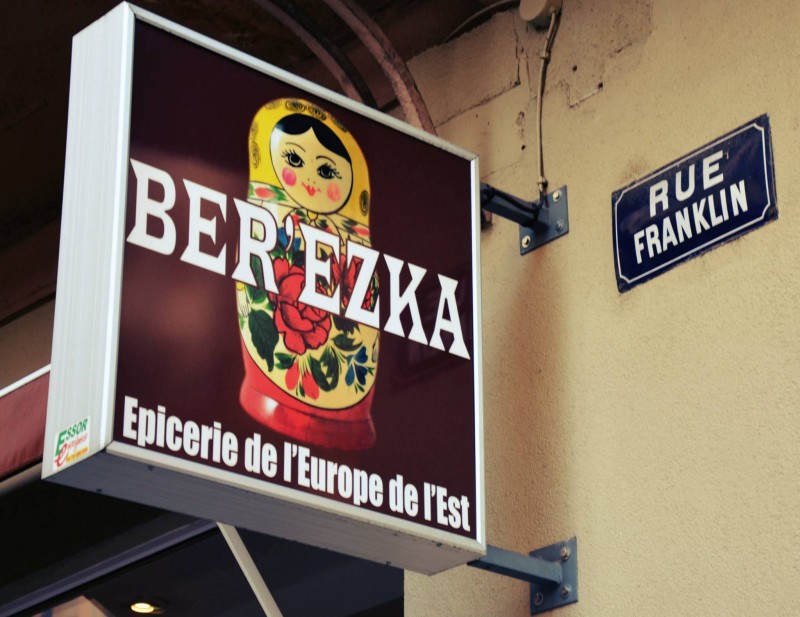 Magasin alimentaire russe à Lyon près de Perrache