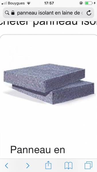panneau isolant en laine de coton 