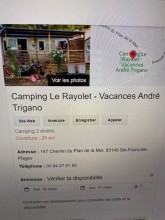 Camping familial et proche du bord de mère pour mes vacances à six fours